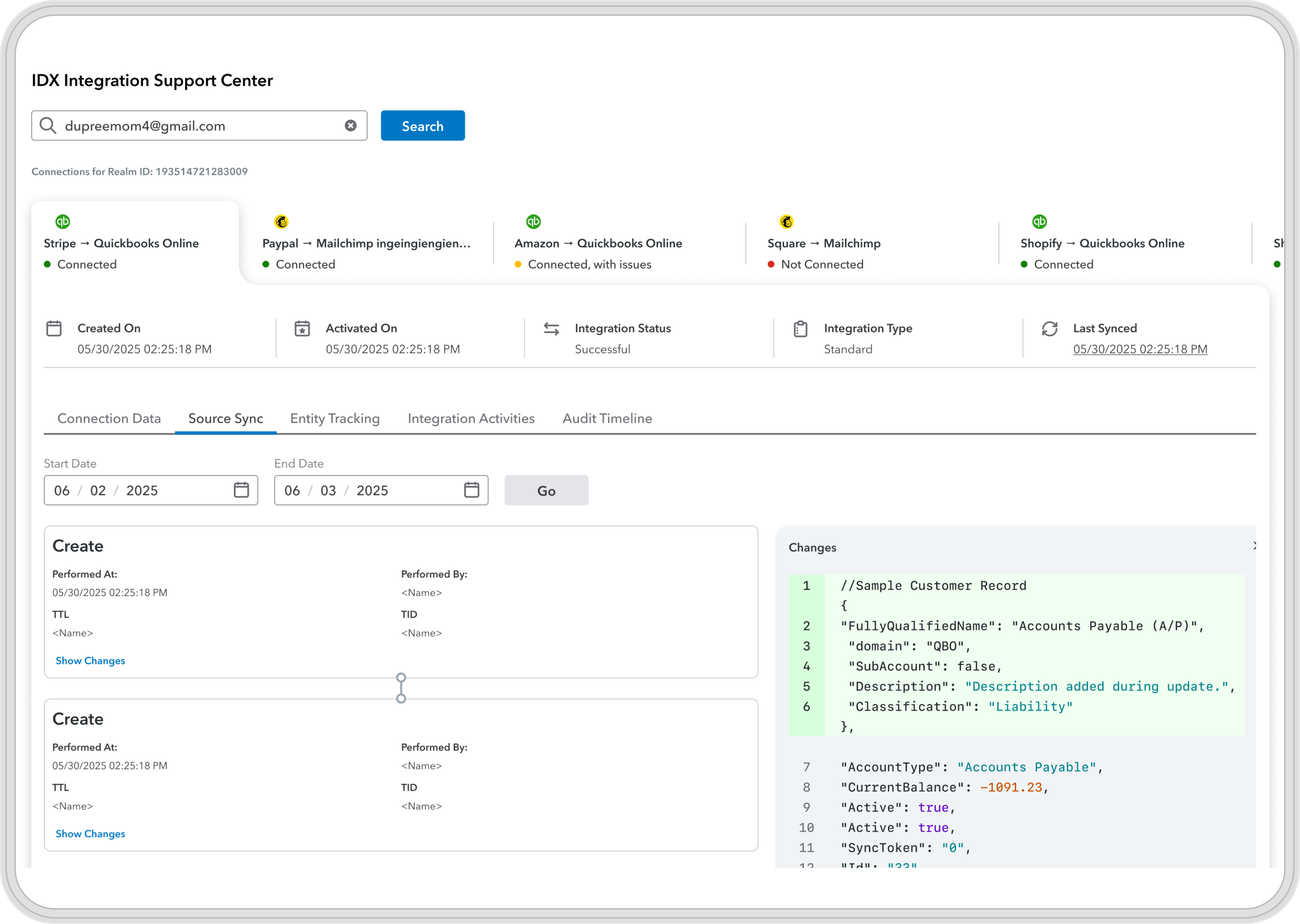 Customer Experience Intelligence showcase, screen 1