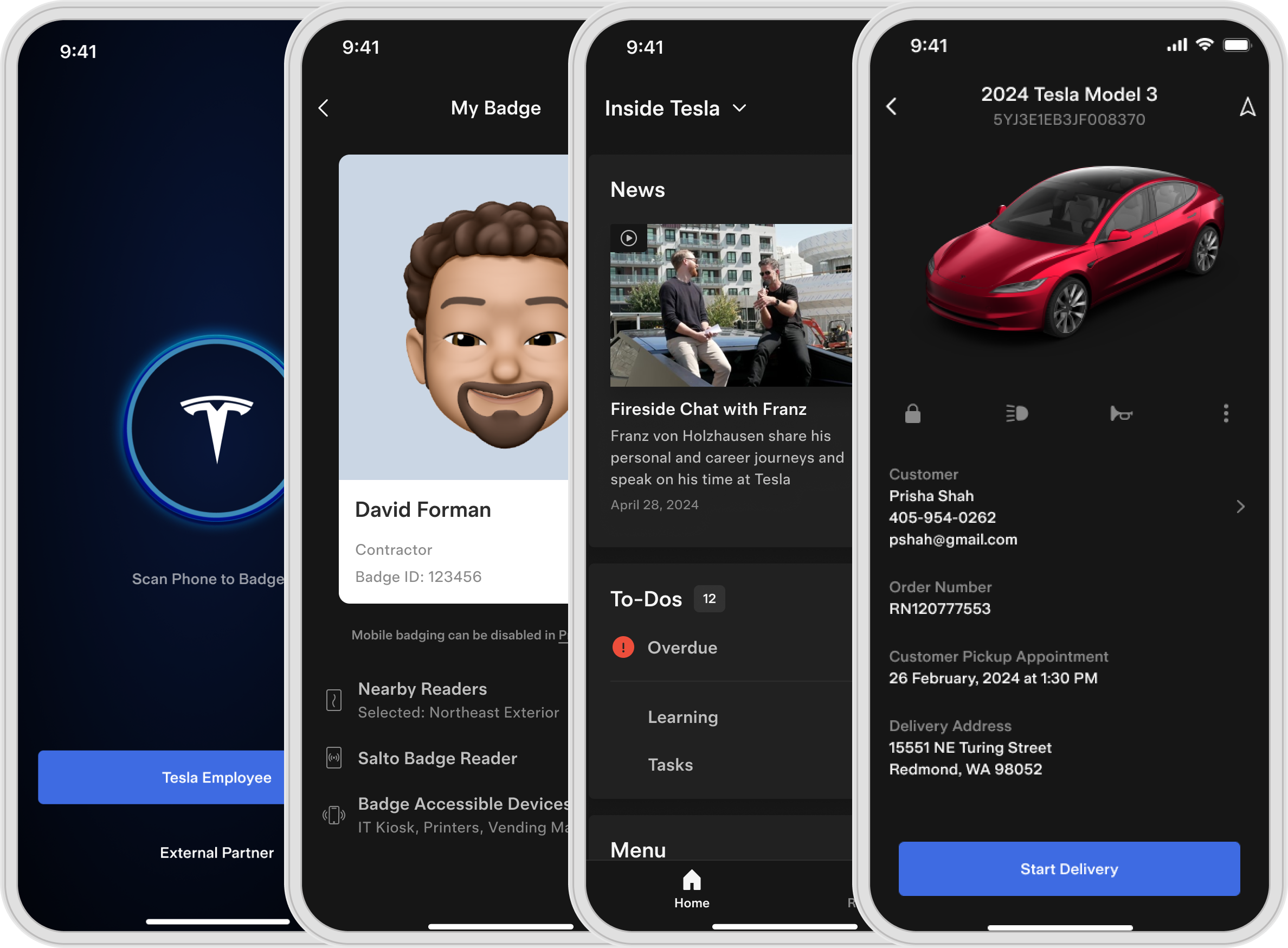 Tesla One project showcase