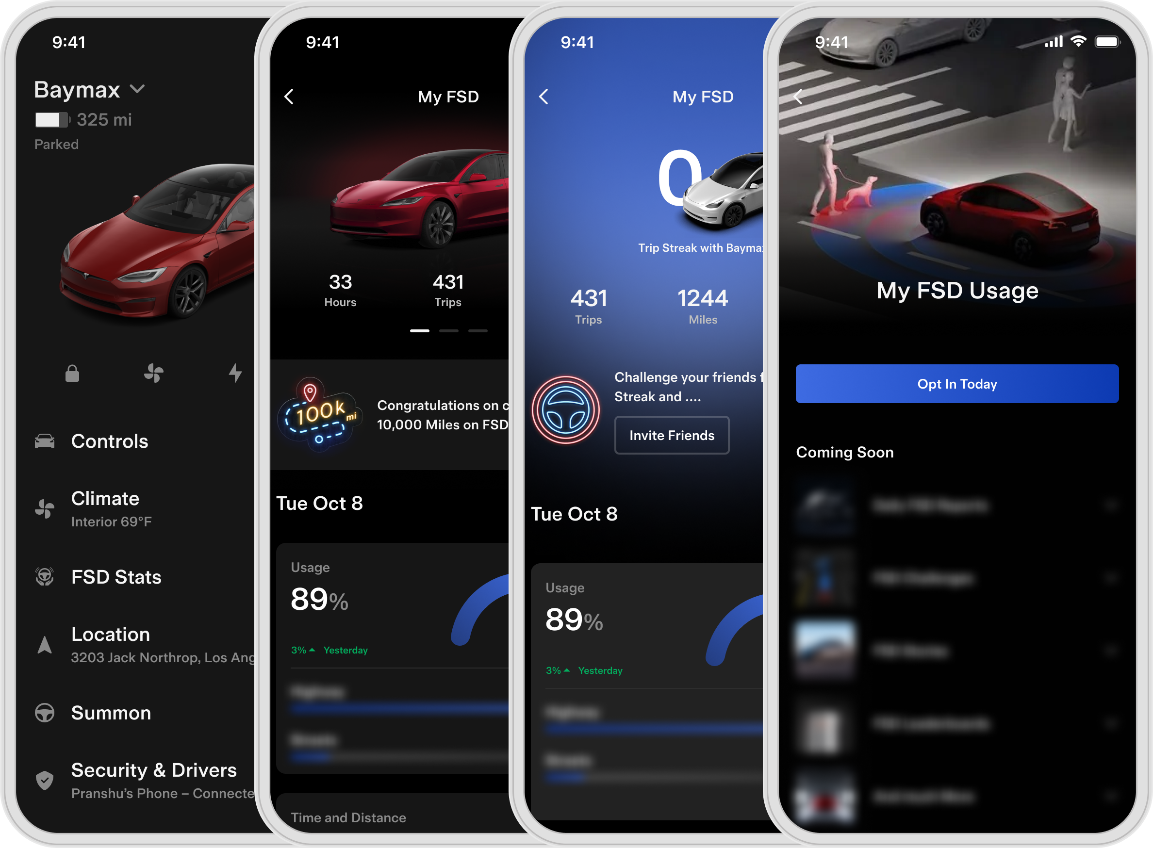 Tesla FSD usage project showcase